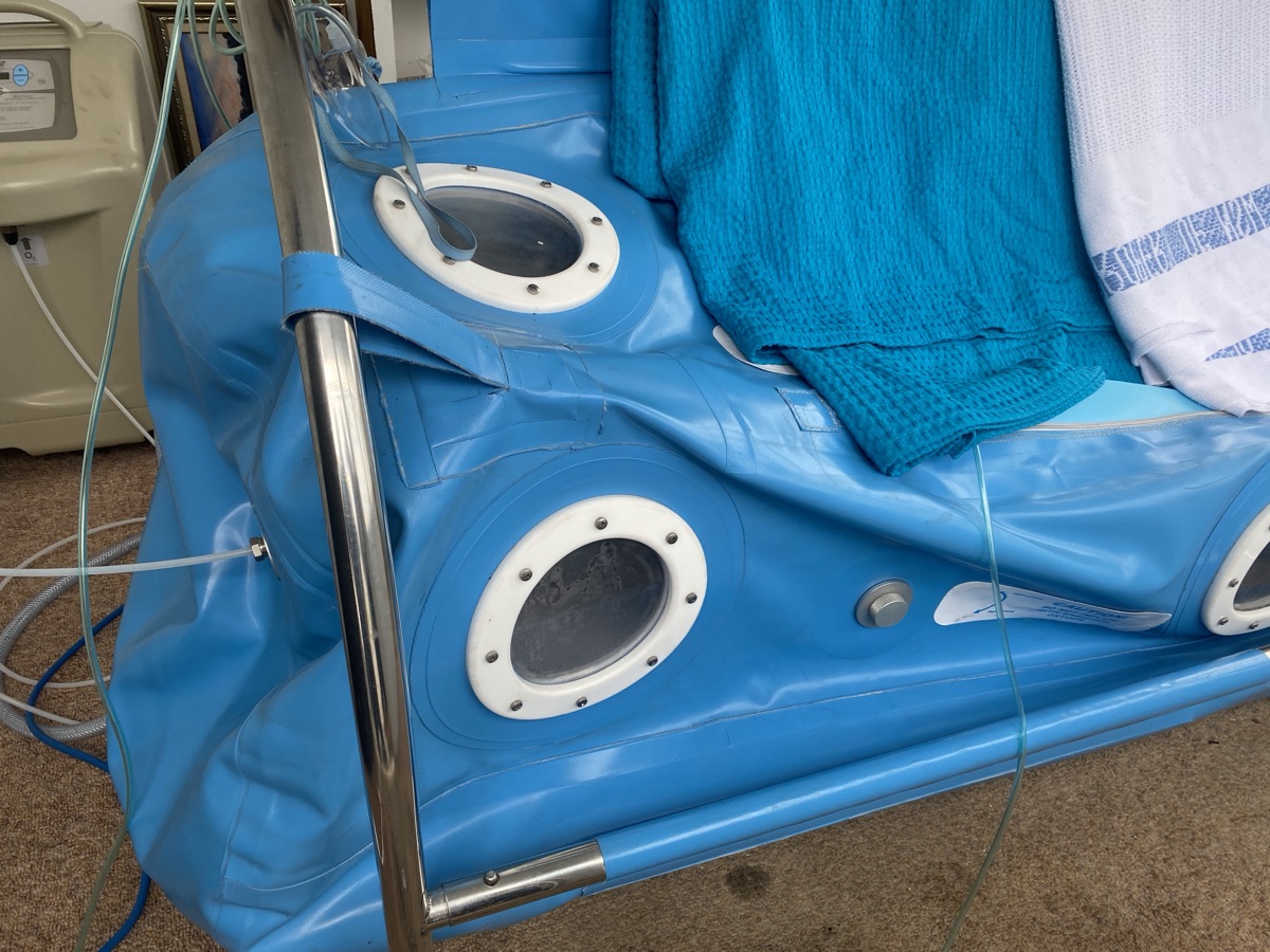 The Tank, the practice's on site hyperbaric oxygen chamber